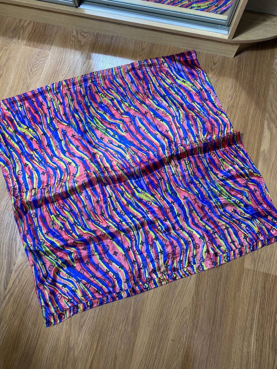 Louis Vuitton multicolor silk scarf 180 cm luxury fashion accessory