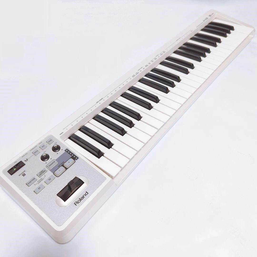 Roland A-49 WH 49 Key USB MIDI Controller white Synthesizer keyboard