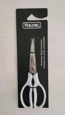 Viking Stainless Steel Scissors - Frost White Handle 4" Long Blades (NEW)