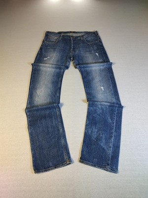 Lee Jeans Herren Gr. W33 L34 Modell Powell Slim Fit Distressed Dunkelblau