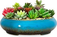 ARTKETTY Succulent Pots - 11.5 Inch Large Plant Pots with Drainage