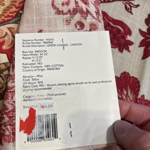 Menge 7 Stoffmuster Quadrate Robert Allen Home Draperie Polster sortiert - Bild 8 von 17