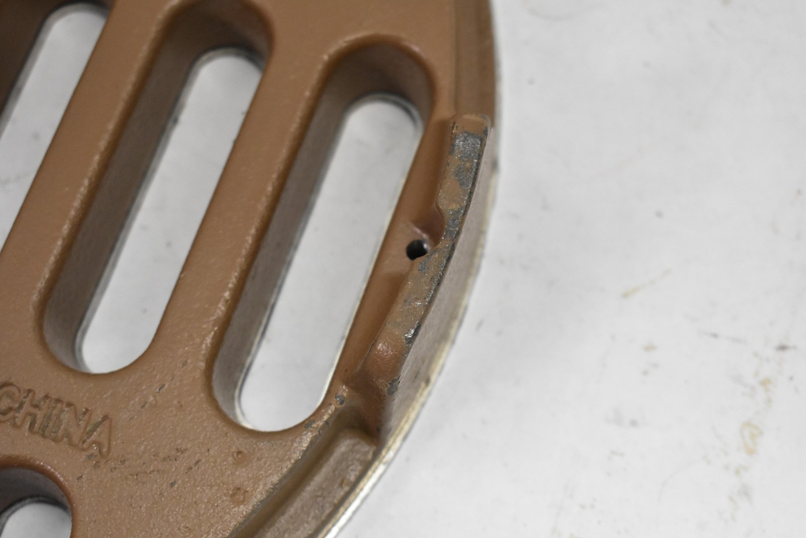 Round Floor Drain Grate Cover Cast Iron Base Stainless Slotted Heavy Duty 10.75"