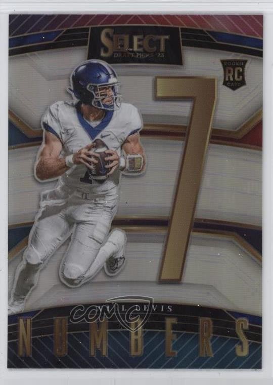 2023 Panini Select Draft Picks Numbers Silver Prizm Will Levis #SN-WL fm0