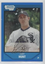 2007 Bowman Draft Chrome Draft Picks Blue Refractor /199 Leroy Hunt #BDPP43