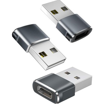 USB C Adapter USB A Grau 3er Pack kompatibel Smartphone Notebook Tablet USB T...