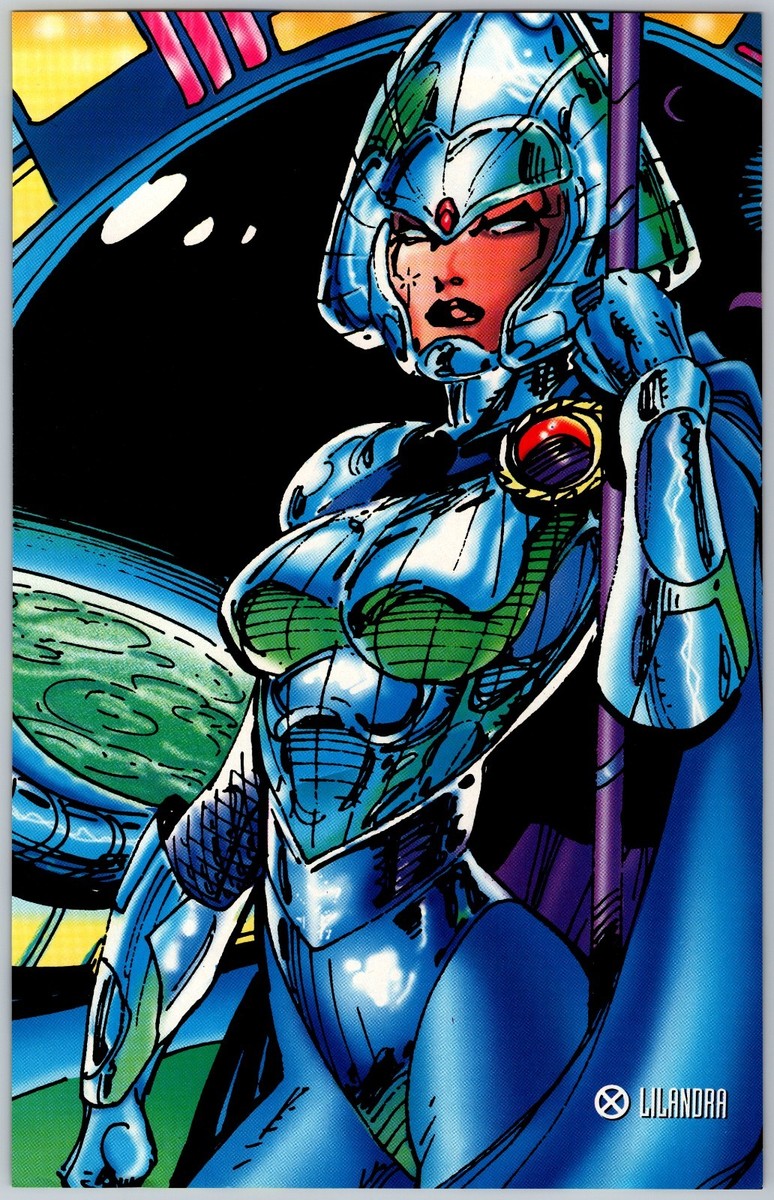 Lilandra Brotherhood Evil Mutants X-Men Trading Cards Comic Poster