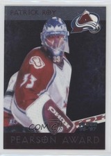 1996-97 Fleer Pearson Award Patrick Roy #9 HOF e6j
