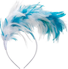 1920s Feather Fascinator Headband for Women Kentucky Derby Headpiece Fascinator