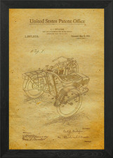 29 Poster Moto Sidecar Pat Incorniciato Wall Art Quadro Stampa su Tela