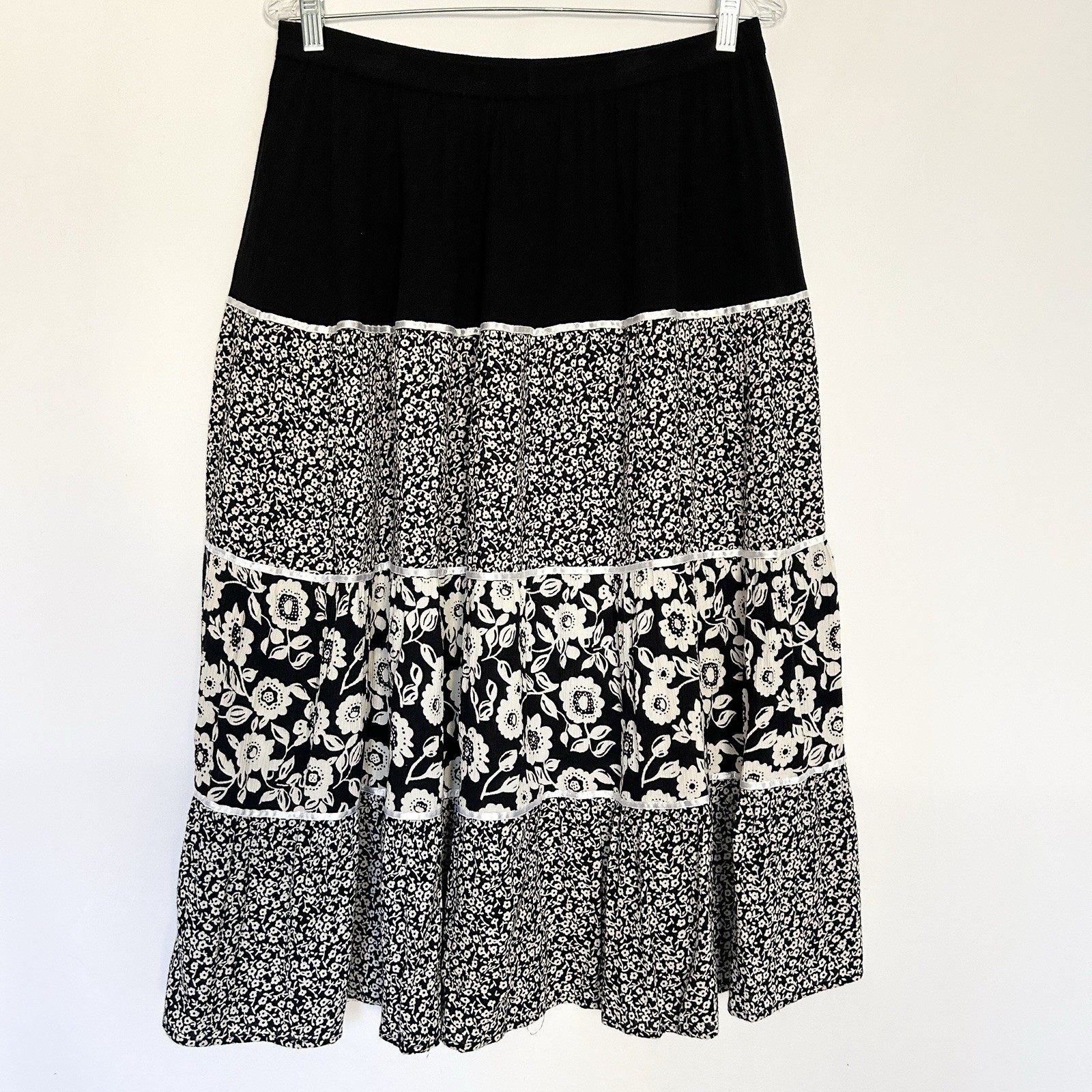 Cathy Daniels Dark Cottagecore Patchwork Midi Ski… - image 1