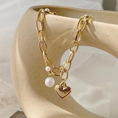 Innovatives Designer Arbeit Schillerndes doppellagiges Perlenarmband Online