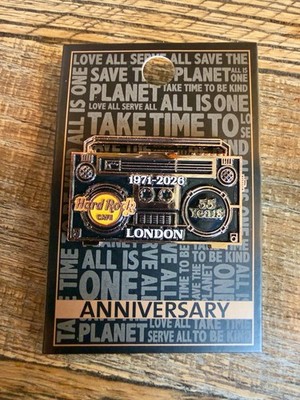 Hard Rock Cafe London 55th Anniversary Pin 2025