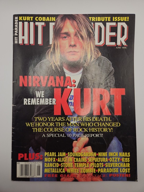 Hit Parader Nirvana : We Remember Kurt June 1996 (Read Description)