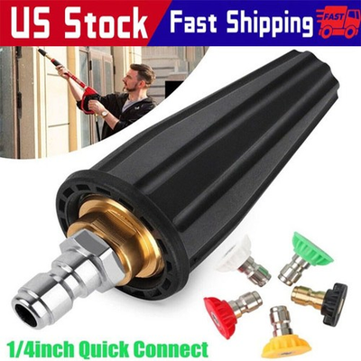 #ad 4.0GPM High Pressure Washer Rotating Turbo Nozzle Spray Tip 4000PSI 1 4quot; Quick $35.79