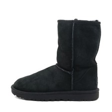 UGG Damen Classic Short Stiefel Schwarz Wildleder Mittelhoch Winterstiefel EU 36