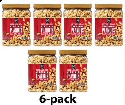 6 pack Member s Mark Extra Large Virginia Peanuts, 34.5 oz.