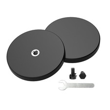 2 Pieces Strong Rubber Coated Mounting Magnets Anti-Scratch, 65 LBS of Adhesive