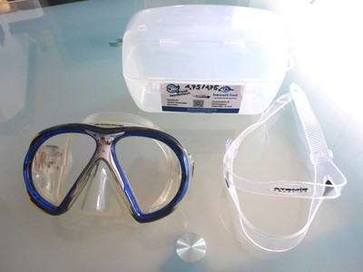 Tauchmaske Atomic Aquatics, optische Gläser: Lesebrille 1,75/1,75; Top Zustand
