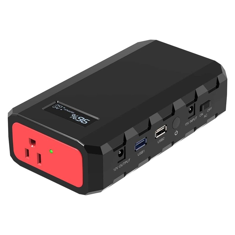 Portable Power Station 65W AC DC Outlet Fast Charger Camping Battery Power Bank
