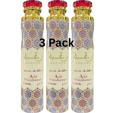 Raghba 3 PACK Lattafa Air Freshener 300mL Home Rome Aerosol Spray