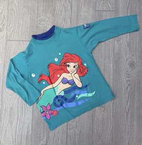 Vintage Disney Store Ariel Little Mermaid Wrap Around Shirt Girls Size 4 Rare