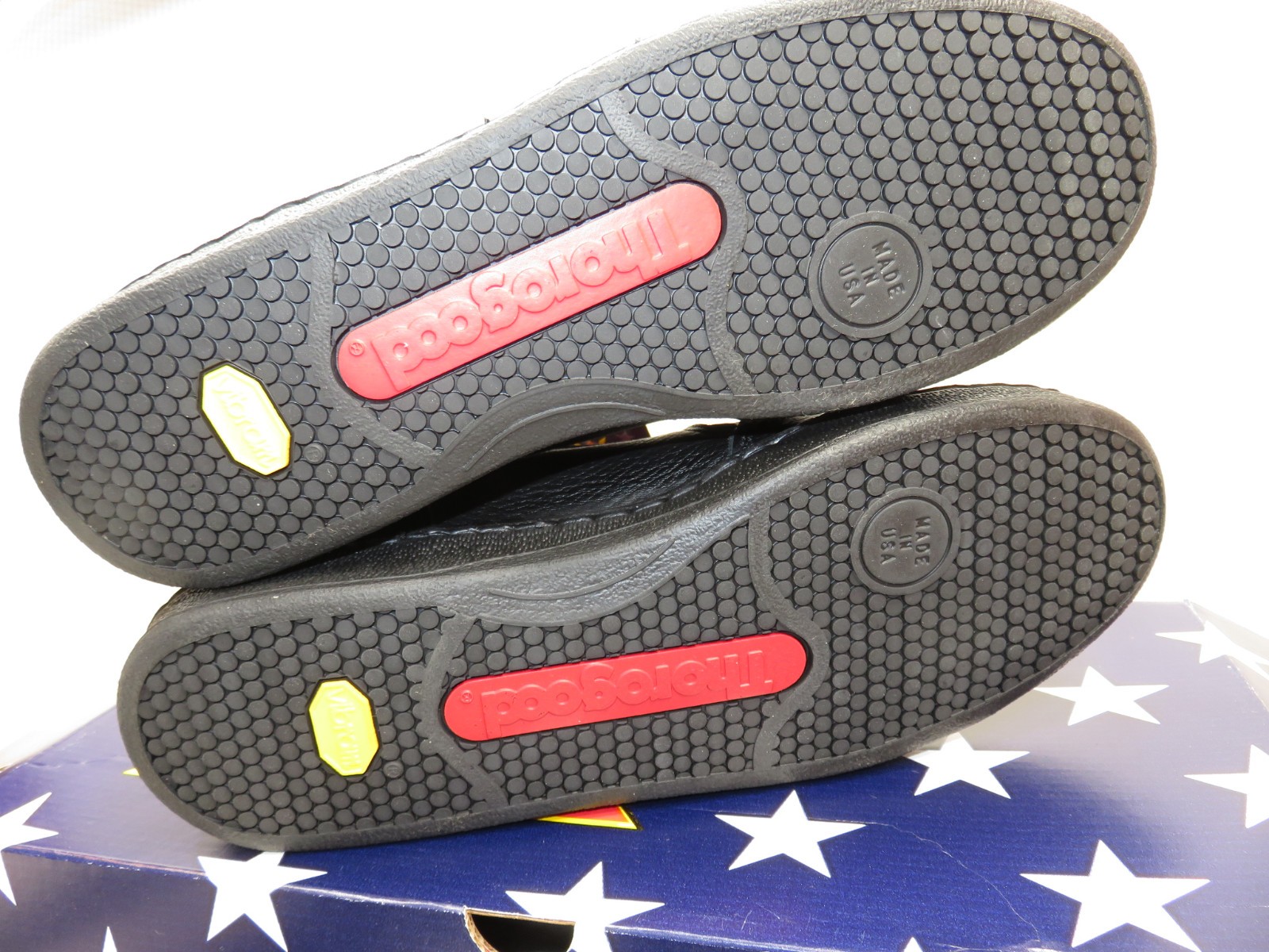 SAOLA Stivaletti Thorogood 534 6555 neri in pelle da donna nuovi con scatola misura 7 5 M suola Vibram