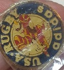Rare Vintage 80's Adidas USA US Rugby Eagle Logo Team Hat Lapel Pin Sealed 1" — photo 9