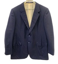 Brioni Tailored Blazer Navy Blue Wool Jacket Made in Italy 44R XL Mens Read rm