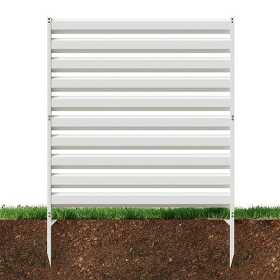 42''H x 38''W Air Conditioner Fence Panels 1 Panel, Outdoor Privacy Screens White