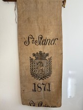Antique European Grainsack, Linensack, Feedsack, Fabric Linen Grain Sack Pattern