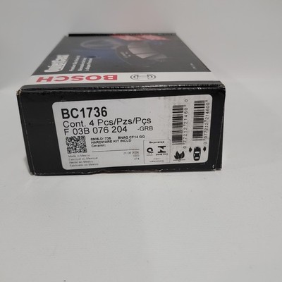 Bosch QuietCast BC1736 Ceramic Brake Pads w/ Hardware Kit Fits Multiple Models