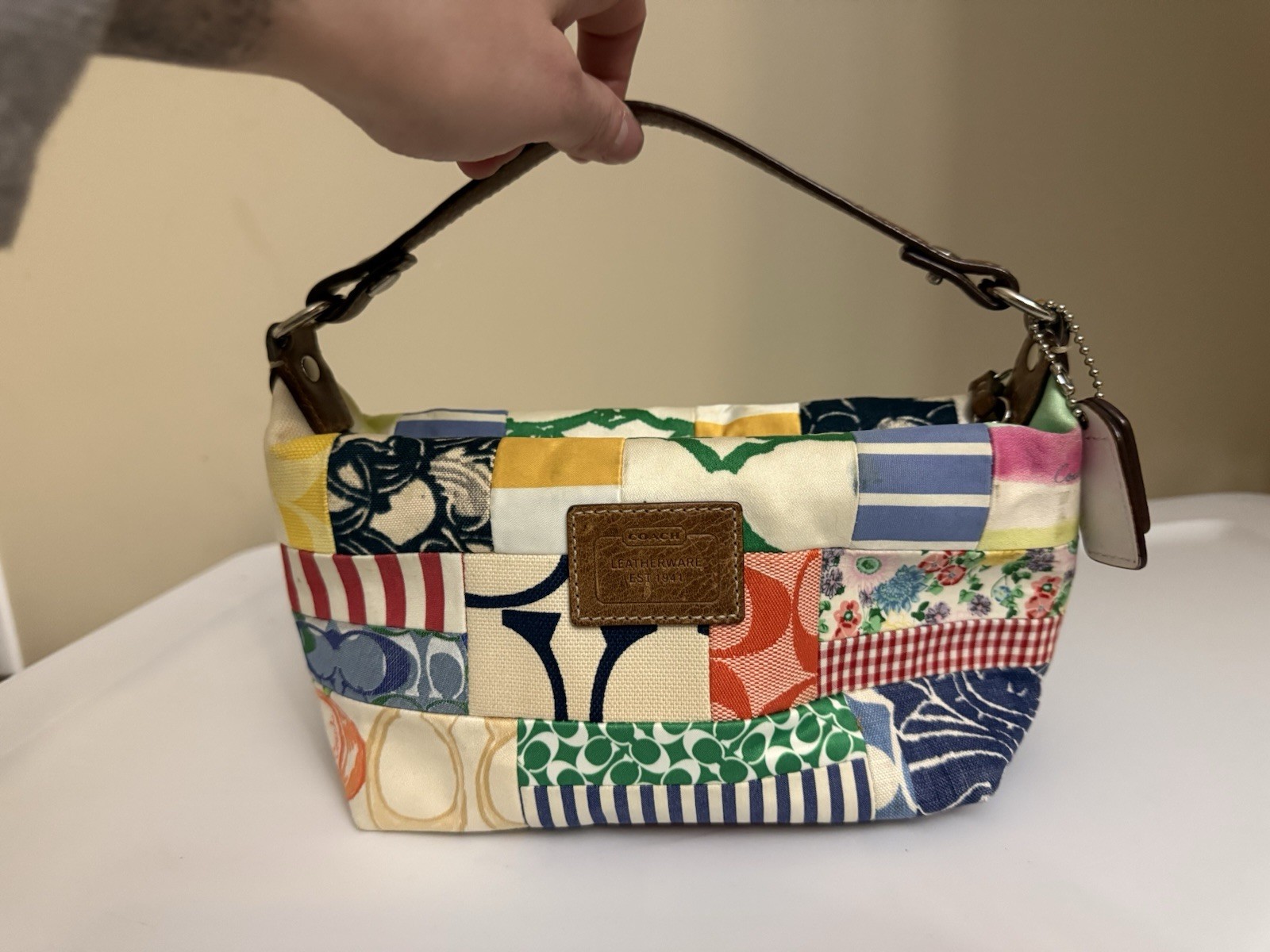 Coach Multicolor Patchwork Shoulder Bag with Logo… - image 1