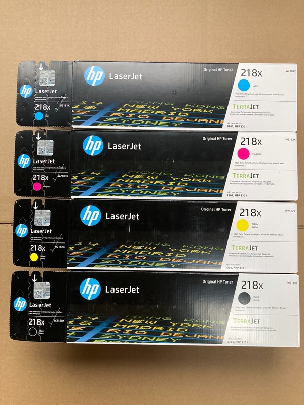 HP 218X Black/Cyan/Magenta/Yellow High Yield Toner Cartridge Set