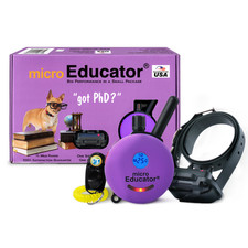 Micro Educator ME-300 Remote Dog Training Collar Purple with PetsTEK Clicker