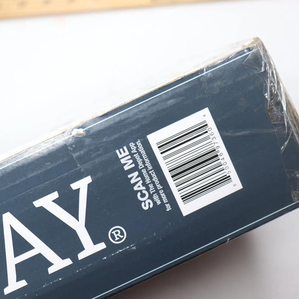 Lámpara de pie LED de arco recto Hampton Bay negra 3000K 500lm 12W 50"H 1009 545 756 Foto 2 de 4