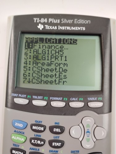 Texas Instruments TI-84 Plus Silver Edition Graphing Calculator w/ Cover TESTED - Picture 4 of 6