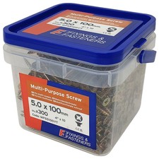 Image of ForgeFix MultiPurpose Pozi Compatible Screw CSK ST ZYP 5.0x100mmTub300