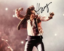 Harry Styles signed photo with COA One Direction Autograph Signature