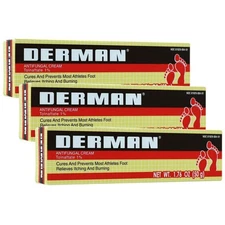 Derman Cream For The Treatment Of Athlete's Foot, 1.76 Ounce (Pack Of 