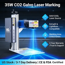 HL Laser DAVI 35W CO2 Galvo Laser Marking Machine Laser Marker Engraver Ornament