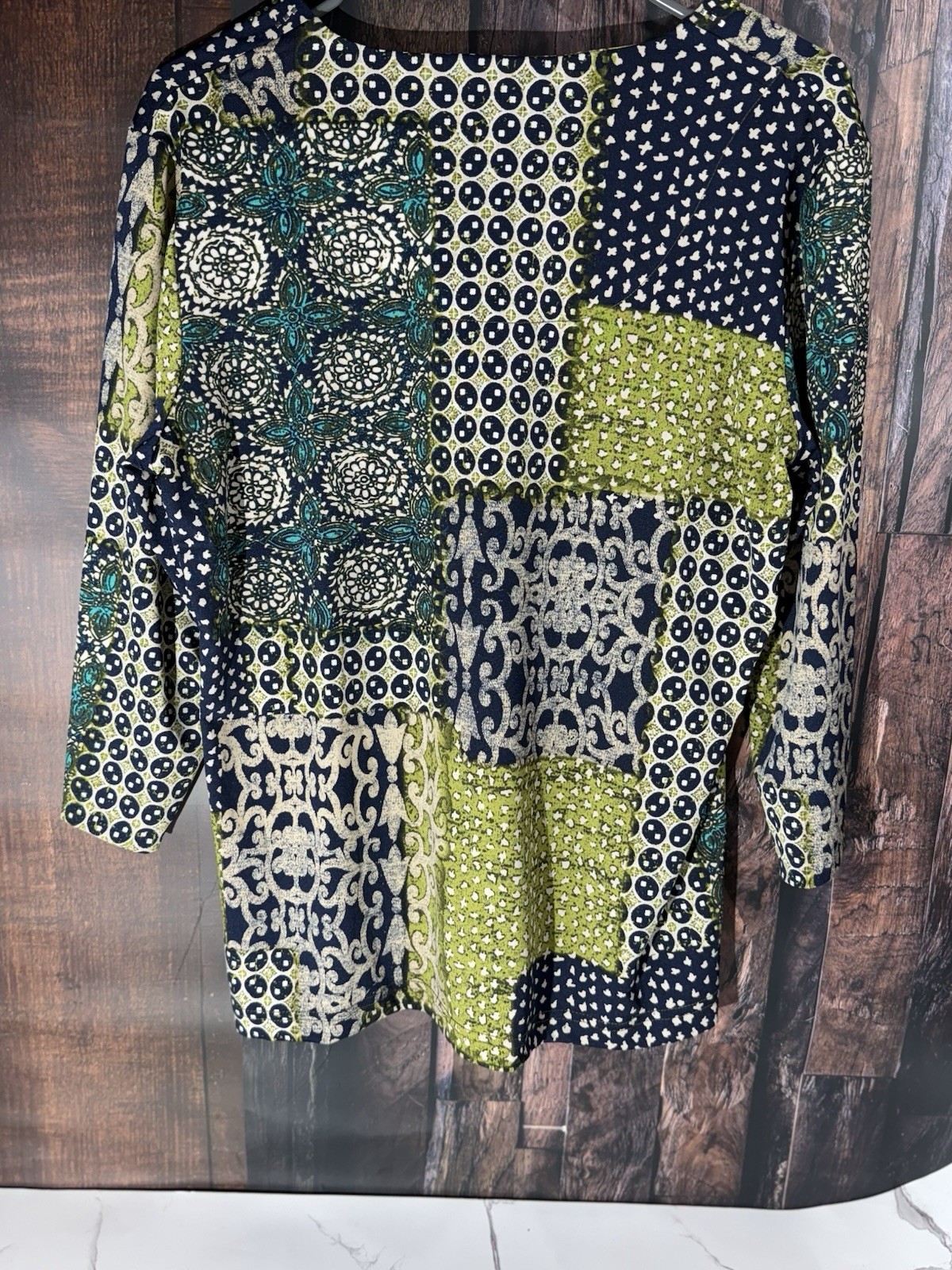N Touh Blouse, With Patchwork Design. - image 3