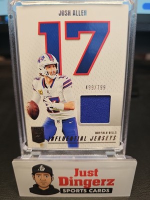 2025 Panini Donruss Elite Josh Allen Influential Jerseys /799 IJ-JAN
