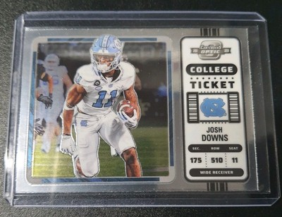 Josh Downs - Chronicles Draft Picks 2023 - Colts - Optic College Ticket - Silver