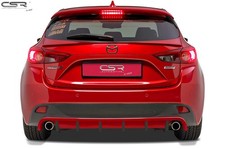 Heck Ansatz Einsatz Spoiler Tuning Diffusor für Mazda 3 Typ BM HA153