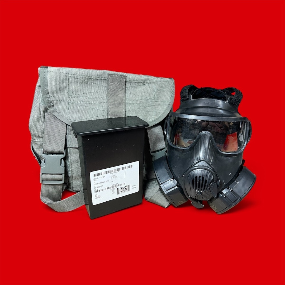 AVON M50 GAS MASK + Extra Filters U.S. MILITARY LAW ENFORCEMENT