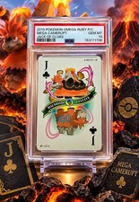 2015 Pokemon Omega Ruby Playing Cards Mega Camerupt-jack Of Clubs-pop 12-psa 10