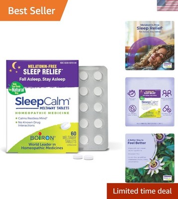 Natural SleepCalm Meltaway Tablets - Melatonin-Free Sleep Aid for Restful Nights
