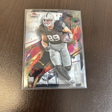 2024 Topps Finest - Brock Bowers X-Fractor SP Common No. 82 (RC)