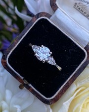 Image of Brilliant Cut Diamond Solitaire Engagement Ring Platinum 1.31ct